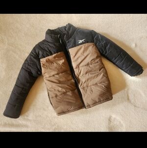 Reebok Kids' Black and Tan Puffer Jacket